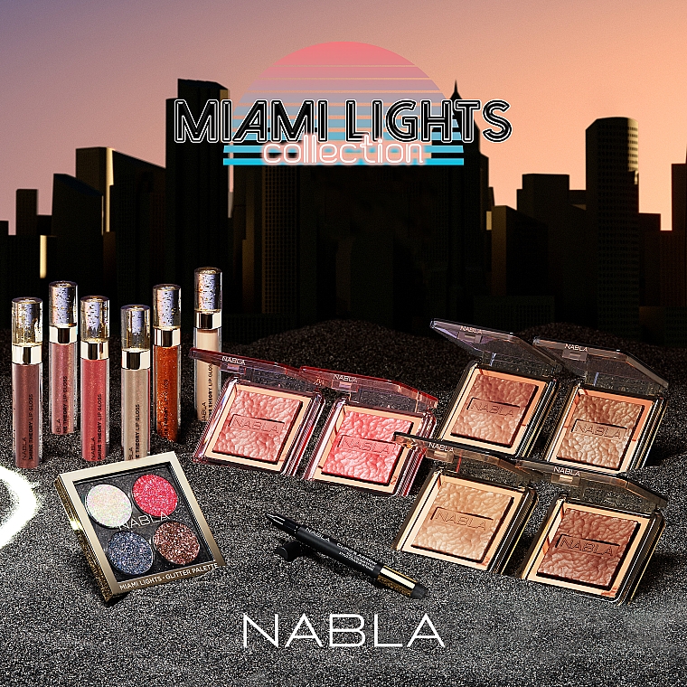 Lipgloss mit 3D-Effekt - Nabla Miami Lights Collection Shine Theory Lip Gloss — Bild N4