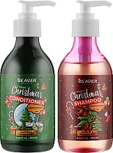 Geschenkset für trockenes und geschädigtes Haar - Beaver Professional Christmas Box (shm/250ml + cond/250ml) — Bild N2