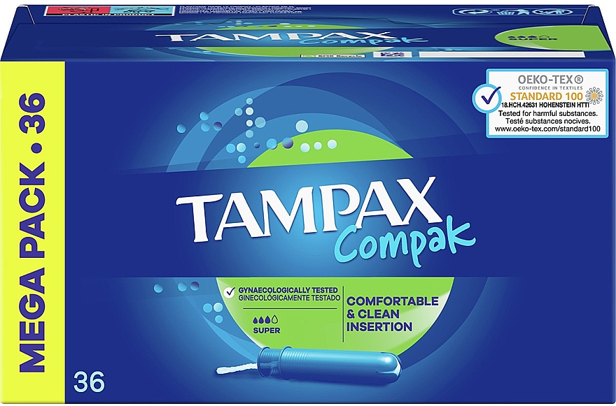 Tampons mit Applikator 36 St. - Tampax Compak Super — Bild N1