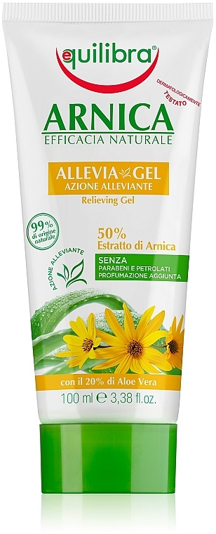 Beruhigendes Gel für Gesicht und Körper mit Arnika - Equilibra Arnica Relieving Gel — Bild N1