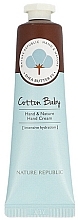 Düfte, Parfümerie und Kosmetik Feuchtigkeitsspendende Handcreme - Nature Republic Hand and Nature Hand Cream Cotton Baby