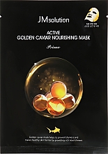 Tuchmaske für das Gesicht mit Gold und Kaviar - JMsolution Active Golden Caviar Nourishing Mask Prime — Bild N1