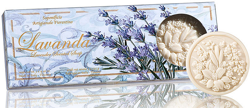 Seifenset Lavendel - Saponificio Artigianale Fiorentino Lavender Soap — Bild N1