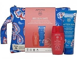 Abschminkpad-Set - Apivita Bee Sun Safe Gift (fluid/50ml + gel/100ml + bag) — Bild N1