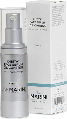 Remodellierendes Serum mit Vitamin C und DMAE mit mattierender Wirkung - Jan Marini C-Esta Face Serum Oil Control — Bild N1
