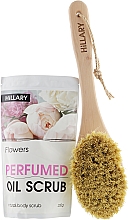 Düfte, Parfümerie und Kosmetik Set - Hillary Perfumed (scrub/200 ml + brush)