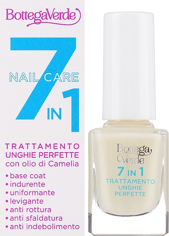 Nagelstärkungsmittel 7-in-1 - Bottega Verde 7-In-1 Treatment For Perfect Nails With Camellia Oil — Bild N2