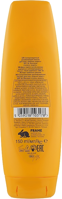 Feuchtigkeitsspendende Sonnenschutzlotion für den Körper SPF 30 - Avon Care Sun+ SPF 30  — Bild N2