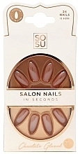 Düfte, Parfümerie und Kosmetik Falsche Nägel - Sosu by SJ Salon Nails In Seconds Chocolate Glazed