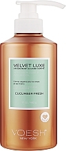 Düfte, Parfümerie und Kosmetik Körper- und Handcreme mit frischer Gurke - Voesh Velvet Luxe Vegan Body & Hand Cream Cucumber Fresh