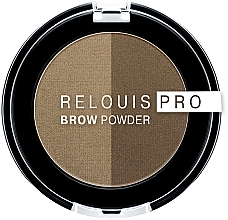 Düfte, Parfümerie und Kosmetik Augenbrauenschatten - Relouis PRO Brow Powder