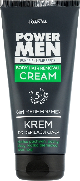 Enthaarungscreme für Männer - Joanna Power Men Body Hair Removal Cream — Bild N1