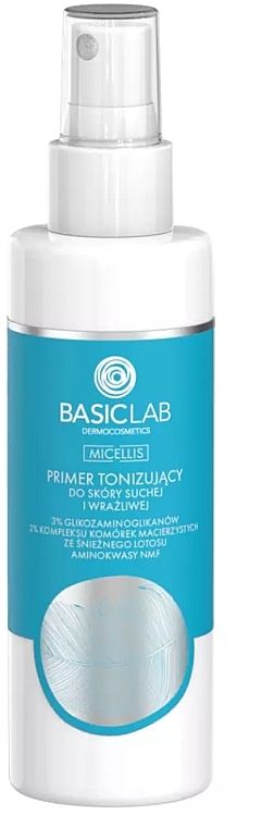 Tonisierender Primer für trockene und empfindliche Haut - BasicLab Dermocosmetics Micellis — Bild N1