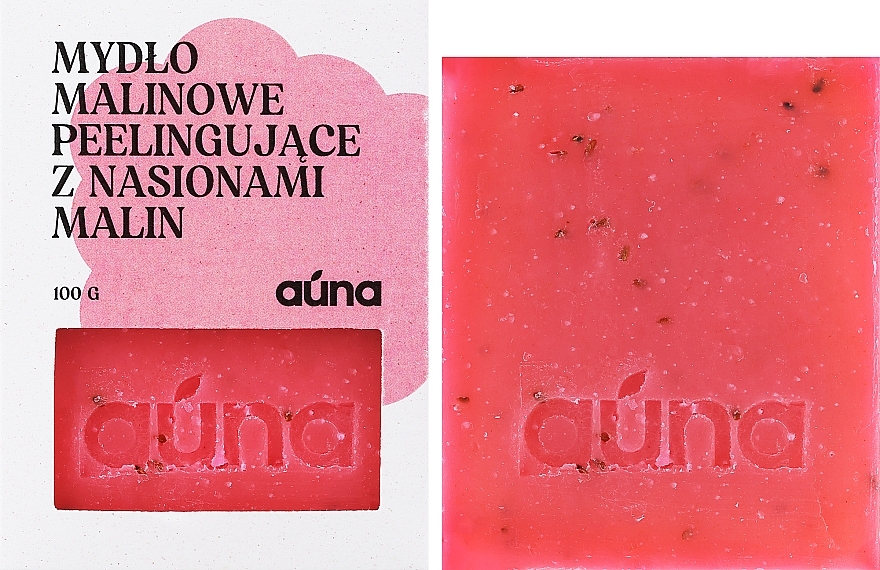 Exfolierende Seife mit Himbeersamen - Auna Raspberry Soap — Bild N2