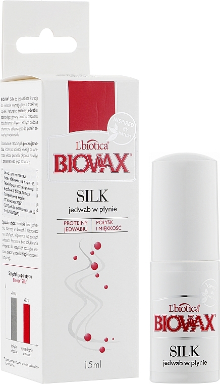 Haarspray mit Seidenproteinen für mehr Glanz - Biovax Silk Sprey — Bild N3