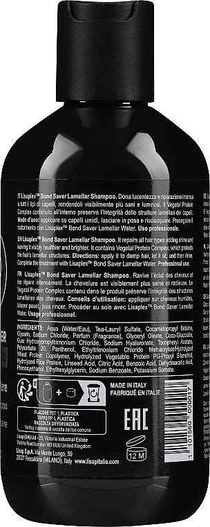 Haarshampoo - Lisap Lisaplex Bond Saver Lamellar Shampoo — Bild N2