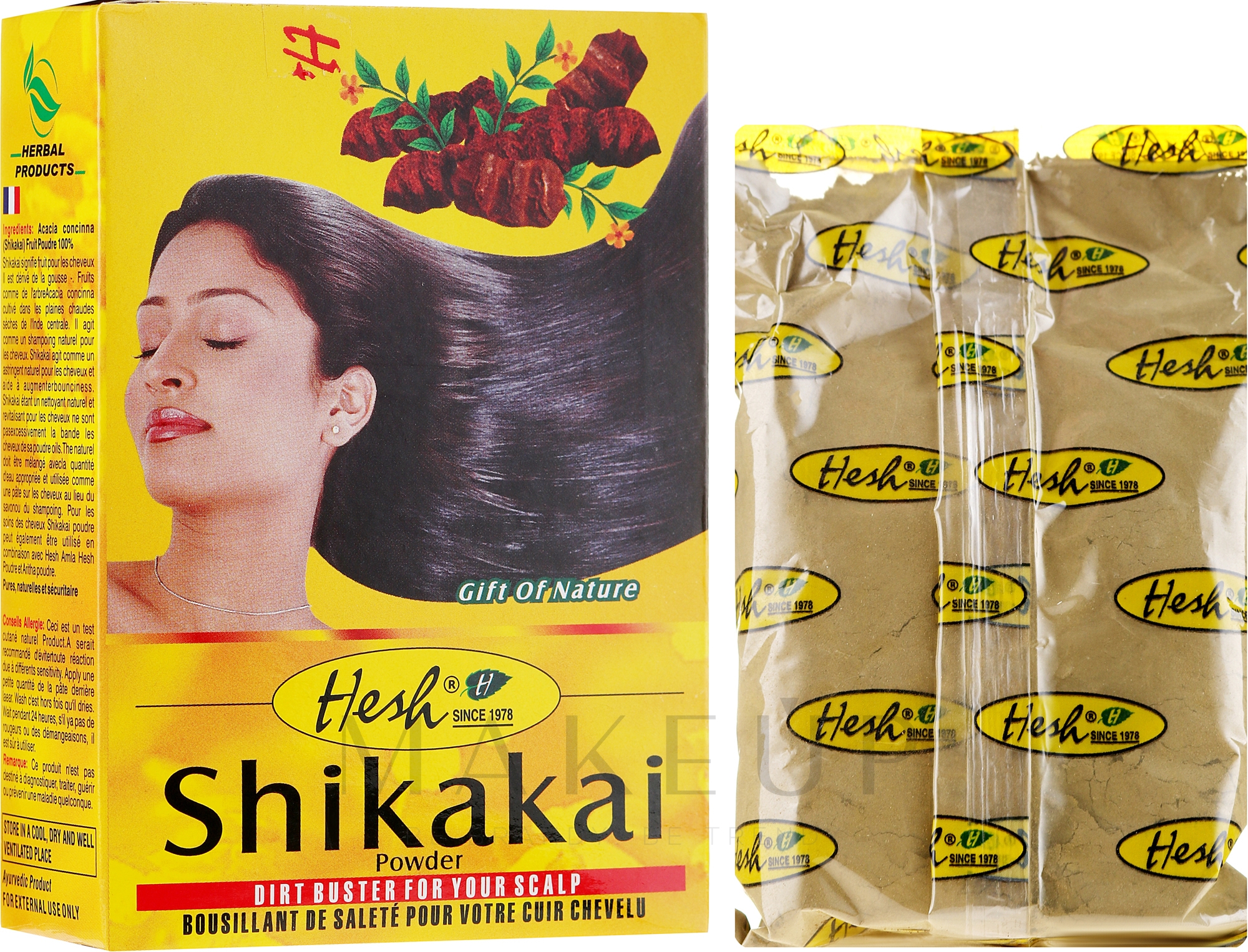 Shikakai-Puder für das Haar - Hesh Shikakai Powder — Bild 100 g