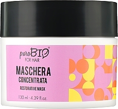 Stärkende und reparierende Haarmaske mit Kamillen-, Passionsblumen- und Malvenextrakt - puroBIO Cosmetics For Hair Restorative Mask — Bild N1