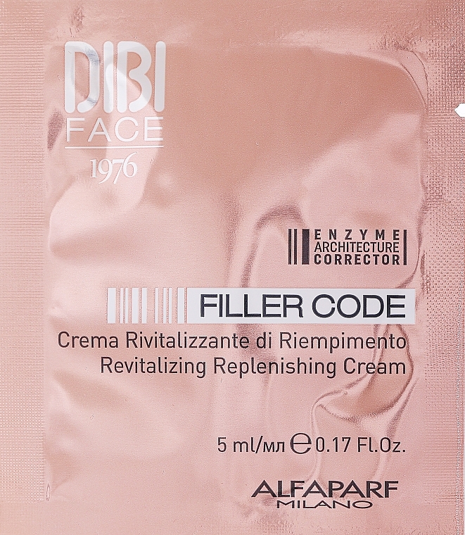 GESCHENK! Revitalisierende Creme - DIBI Milano Filler Code Revitalizing Replenishing Cream (sample)  — Bild N2