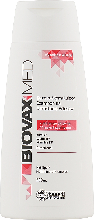 Shampoo zur Förderung des Haarwachstums mit Multi-Mineral-Komplex - Biovax Med Dermo-Stimulating Hair Regrowth Shampoo — Bild N1