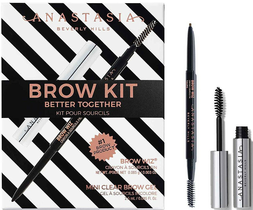 Make-up Set (Augenbrauenstift 0.08g + Augenbrauengel 2.5g) - Anastasia Beverly Hills Better Together Brow Kit Medium Brown — Bild N2