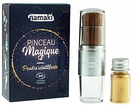 Düfte, Parfümerie und Kosmetik Gesichtspflegeset - Namaki Gold Sparkling (glit/4g + brush)