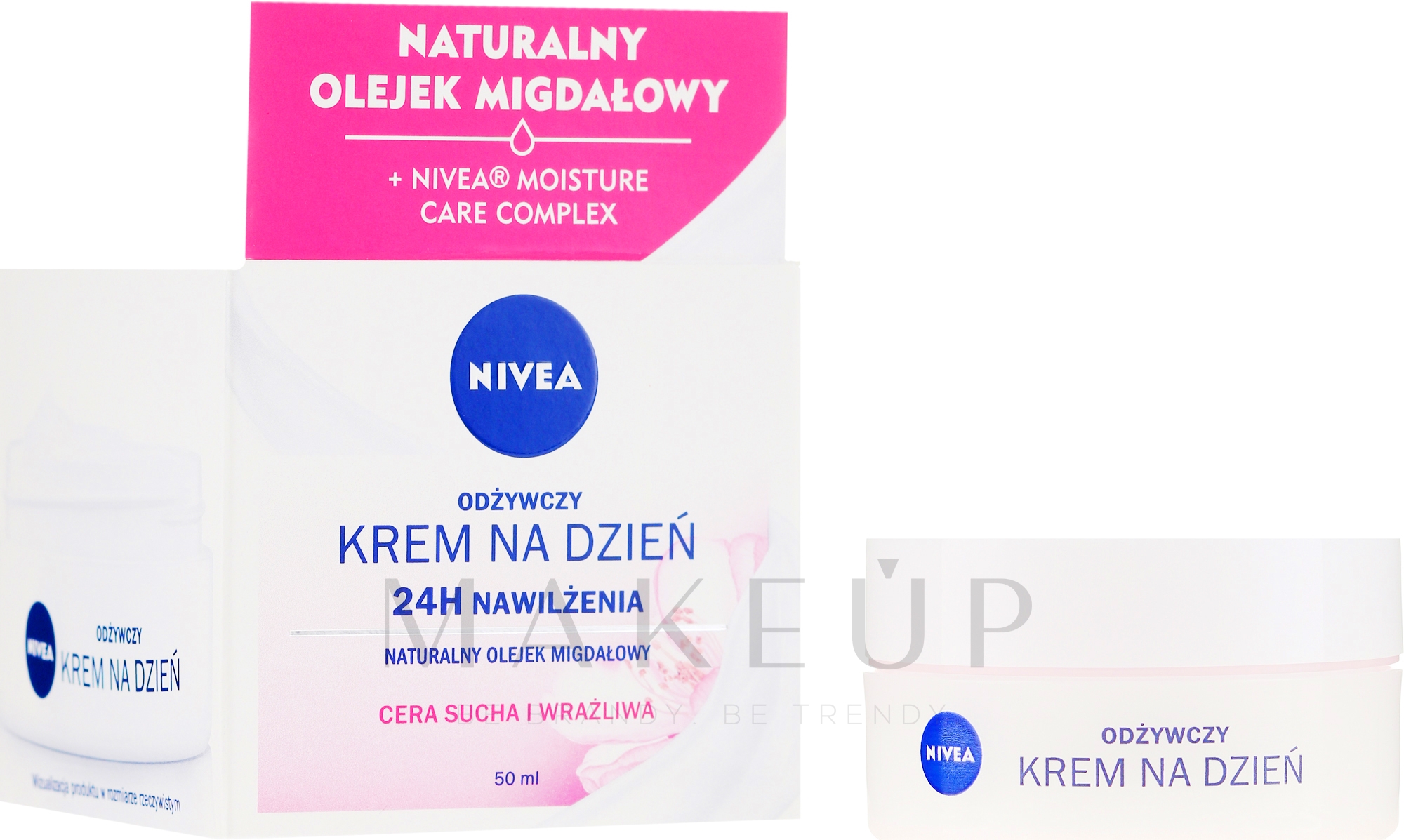 Pflegende Tagescreme für trockene und empfindliche Haut - Nivea Moisturizing Day Cream Nourishing For Dry And Sensitive Skin — Bild 50 ml