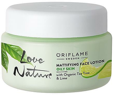 Mattierende Gesichtslotion mit Teebaum und Limette - Oriflame Love Nature Mattifyng Face Lotion