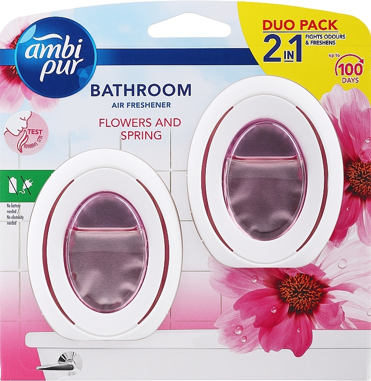 Lufterfrischer für das Badezimmer Blumen und Frühling - Ambi Pur Bathroom Flowers & Spring Scent — Bild N1