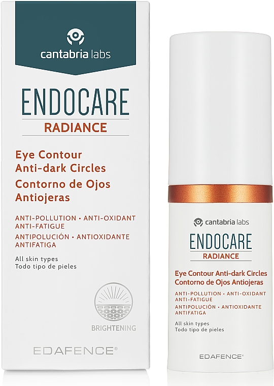Antioxidans-Creme gegen dunkle Augenringe - Cantabria Labs Endocare Radiance Eye Contour Anti-Dark Circles — Bild N1