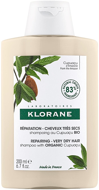 Nährendes Shampoo mit Cupuacu-Butter für strapaziertes Haar - Klorane Cupuacu Nourishing & Repairing Shampoo — Bild N1