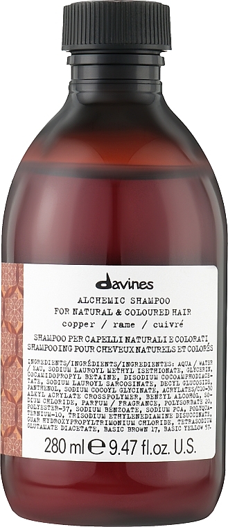 Shampoo zur Intensivierung der Farbe (Kupfer) - Davines Alchemic Shampoo — Bild N1