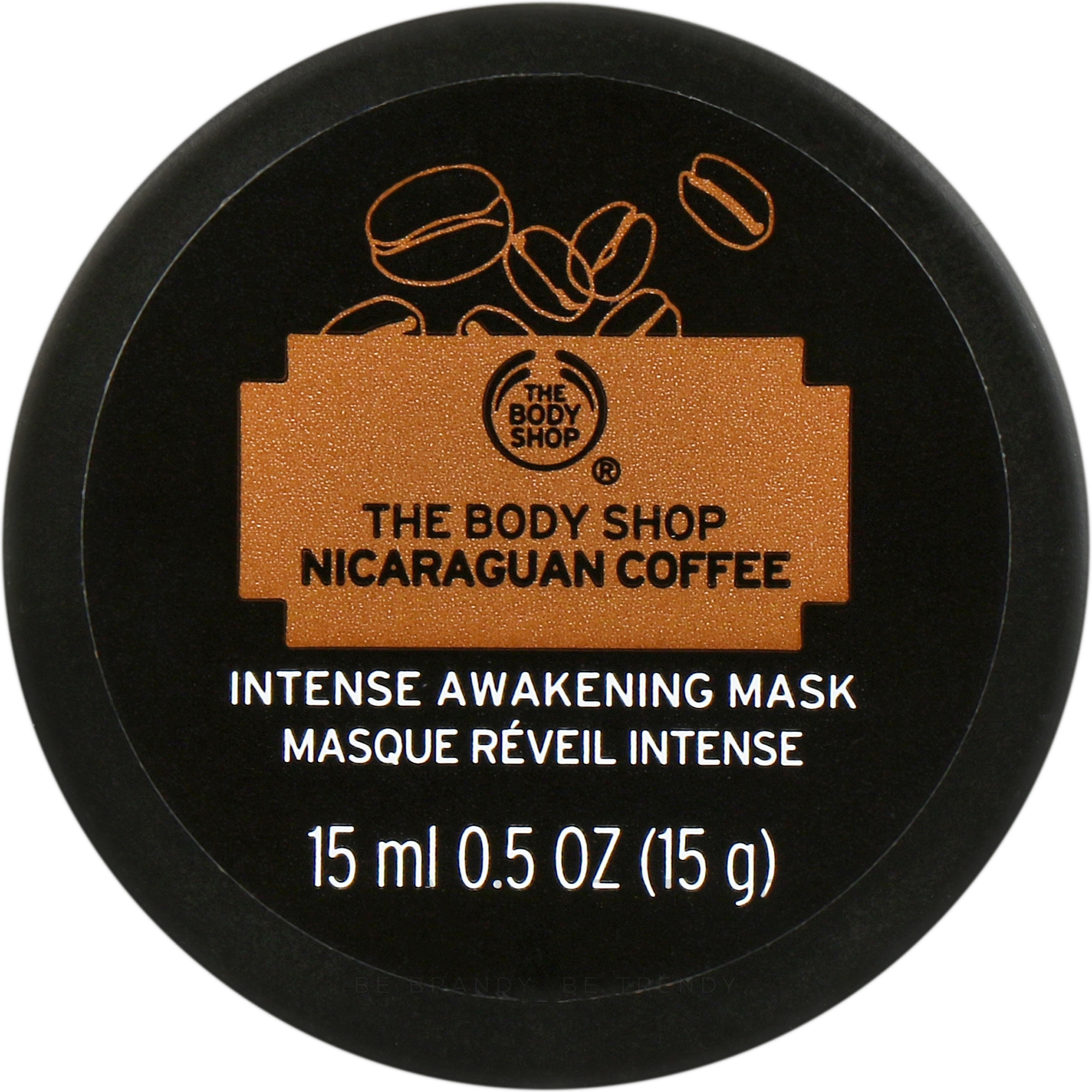 Intensiv belebende Gesichtsmaske mit Sesamöl, Sheabutter, und Kaffeesamen-Extrakt - The Body Shop Nicaraguan Coffee Intense Awakening Mask — Bild 15 ml