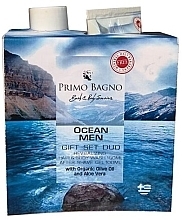 Düfte, Parfümerie und Kosmetik Körperpflegeset - Primo Bagno Ocean Men Gift Set (After Shave Gel 100ml + Duschgel 150ml)