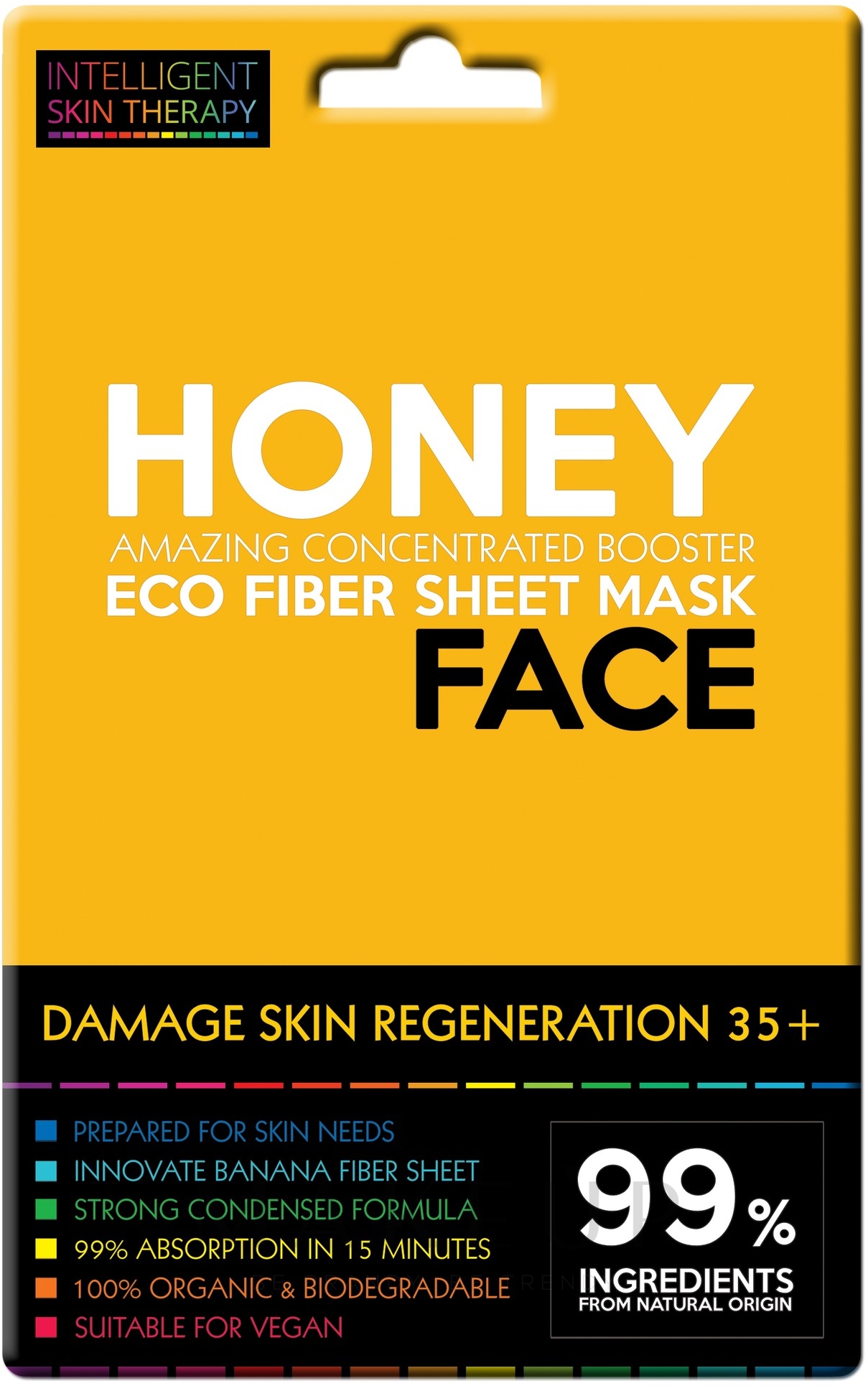 Gesichtsmaske mit Honig und Weizenprotein - Beauty Face Intelligent Skin Therapy Mask — Bild 25 g