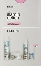 Düfte, Parfümerie und Kosmetik Haarpflegeset - Dikson Illaminaction Home Kit (Shampoo 300ml + Konzentrat 300ml + Creme 200ml + Spray 80ml)