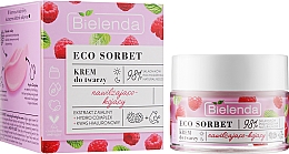 Feuchtigkeitsspendende und beruhigende Gesichtscreme mit Himbeerextrakt - Bielenda Eco Sorbet Moisturizing & Soothing Face Cream — Bild N1