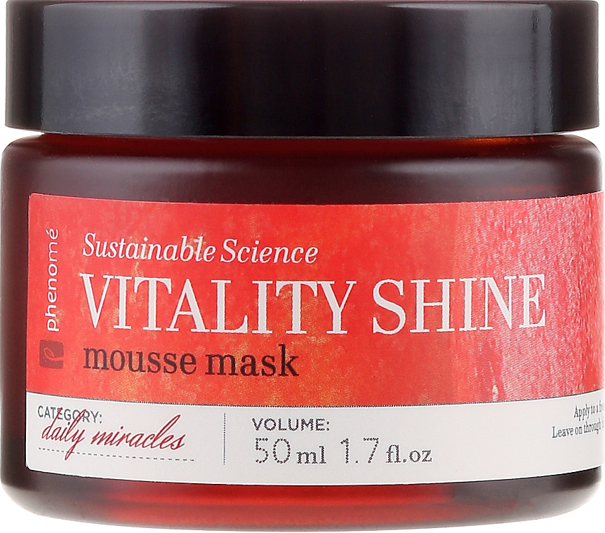 Gesichtsmaske-Mousse mit Vitamin C - Phenome Sustainable Science Vitality Shine Mousse Mask — Bild N2