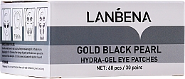 Hydrogel-Augenpatches mit goldenen und schwarzen Perlen - Lanbena Gold Black Pearl Hydra-Gel Eye Patch — Bild N2