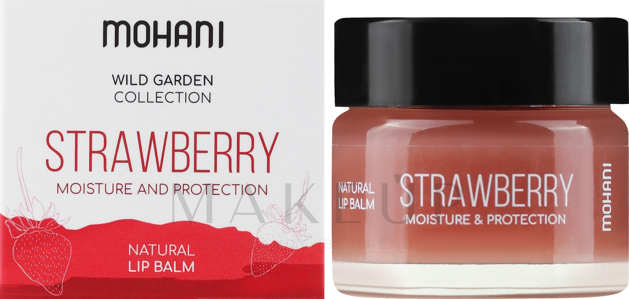 Feuchtigkeitsspendender und schützender Lippenbalsam mit Erdbeergeschmack - Mohani Strawberry Moisturizing And Protecting Lip Balm — Bild 15 ml