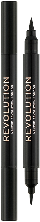 Eyeliner - Makeup Revolution Awesome Double Flick Liquid Eyeliner — Bild N1