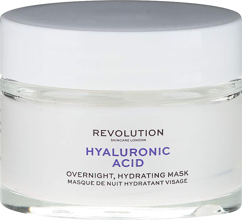 Nachtmaske für das Gesicht mit Hyaluronsäure - Makeup Revolution Skincare Hyaluronic Acid Overnight Hydrating Face Mask — Bild N2