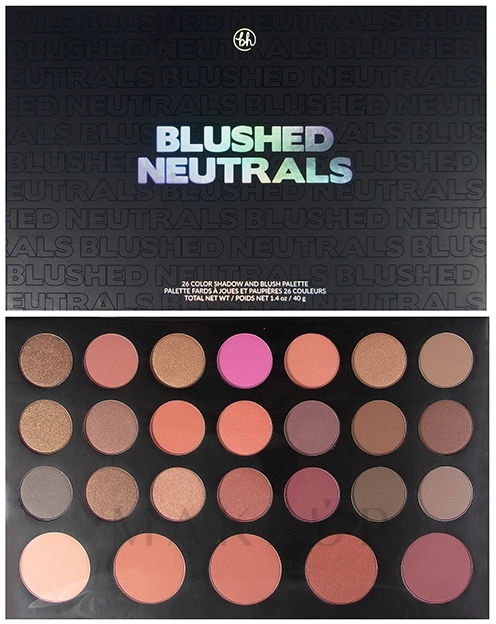 Make-up-Palette - BH Cosmetics Blush and Shadow Palette — Bild Blushed Neutrals