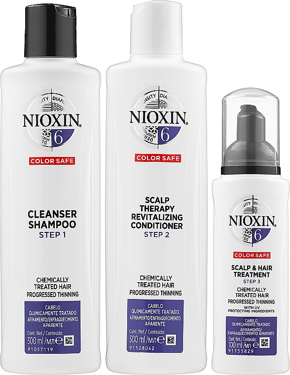 Haarpflegeset - Hair System Kit 6 Thnning (Shampoo 300ml + Haarspülung 300ml + Haarmaske 100ml) — Bild N2