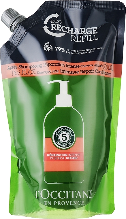 Intensiv regenerierender Conditioner für geschädigtes Haar - L'Occitane Aromachologie Intensive Repair Conditioner (Doypack) — Bild N1