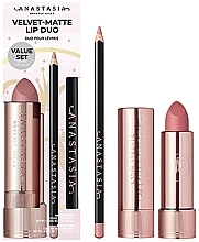 Düfte, Parfümerie und Kosmetik Set - Anastasia Beverly Hills Velvet Matte Lip Duo Muted Mauve & Hush Rose