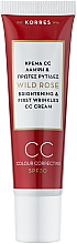 Düfte, Parfümerie und Kosmetik Aufhellende CC Gesichtscreme gegen erste Falten SPF 30 - Korres Wild Rose Brightening & First Wrinkles Color Correcting Cream
