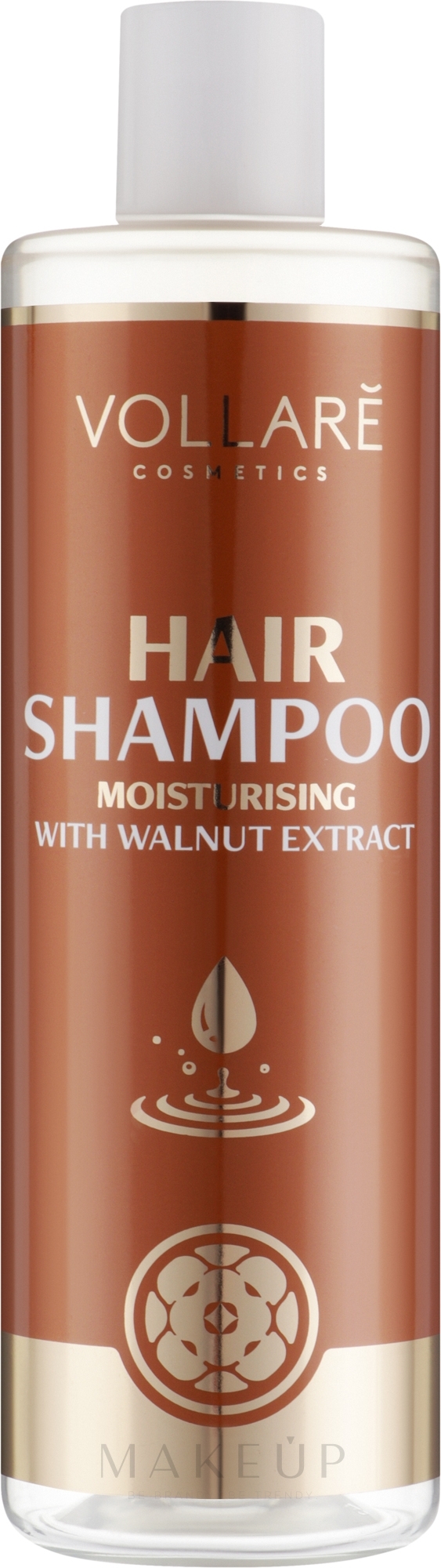 Feuchtigkeitsspendendes Haarshampoo mit Walnussextrakt - Vollare Cosmetics Hair Shampoo Moisturising With Walnut Extract — Bild 400 ml