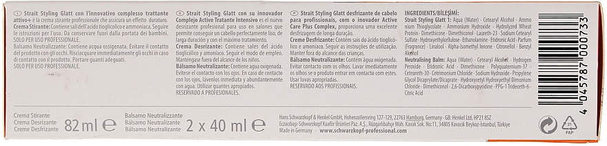 Schwarzkopf Professional Strait Styling Glatt Kit 1 - Set für dauerhafte Haarglättung  — Foto N6