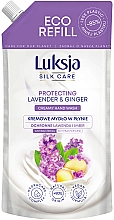 Düfte, Parfümerie und Kosmetik Flüssige Cremeseife mit Lavendel und Ingwer - Luksja Silk Care Protective Lavender & Ginger Hand Wash (Doypack) 